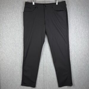 Lululemon Pants Men's Size 36x32 Black ABC Pant Warpstreme Stretch Tapered Chino